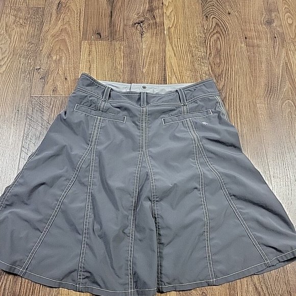 Gray A-Line Skort - Picture 7 of 9